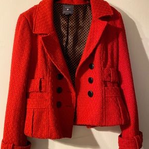 Red Pea Coat L NWOT Forever 21
